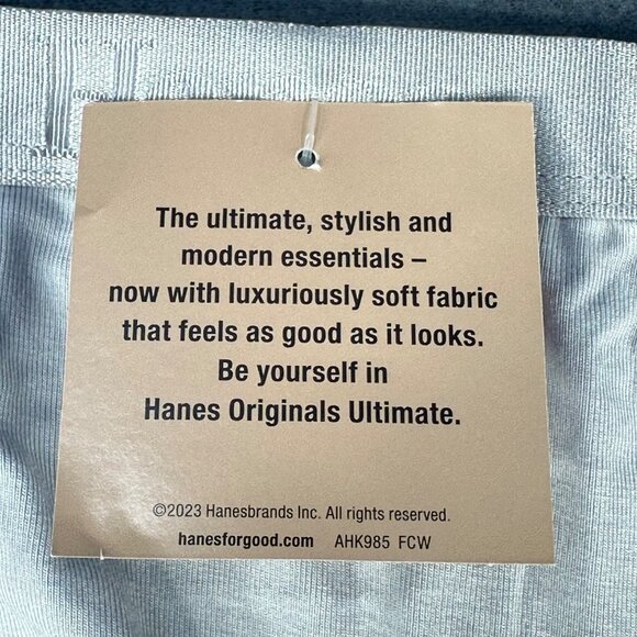 Hanes Originals Womens Size Small 5 Hipsters Bamboo Blend Gray New With Tags - Picture 4 of 8